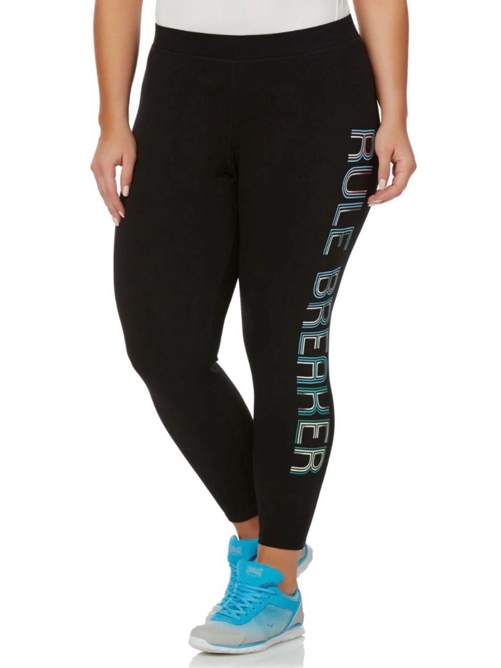 Women's Everlast Capri Athletic Leggings Rule Breaker Medium Black Pre-owned